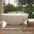 65" Freestanding Solid Surface Bathtub, Luxury Handcrafted Stone Resin Freestanding Soaking Bathtub With Overflow And Pop-Up Drain, Glossy White GF-24S06-65GW-120137215