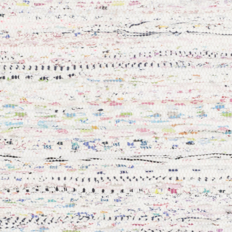 Tapis mauve / blanc en coton tissé à plat à la main Paynter, Rectangle 8 pi x 10 pi