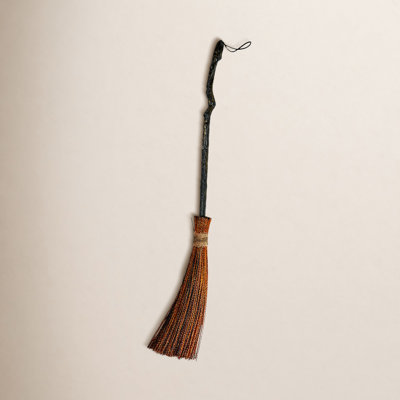 Witch Broom Halloween Holiday Accent