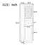 Rangement pour salle de bain à planche - Armoire autoportante grise avec tiroir, portes et tablettes réglables