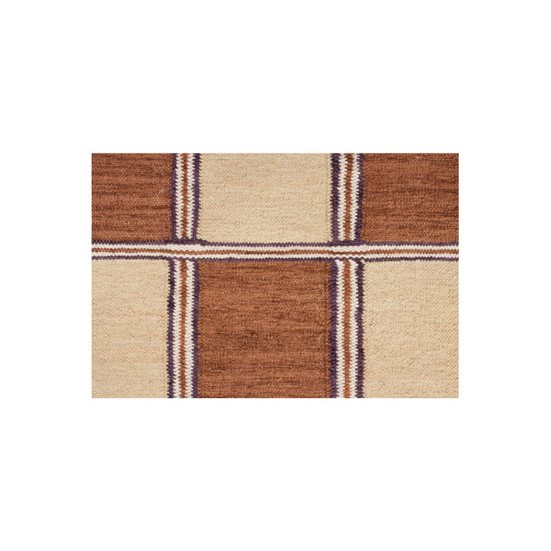 Rug Cotton Checkered Area Rug, Rectangle 5'3" x 7'7"