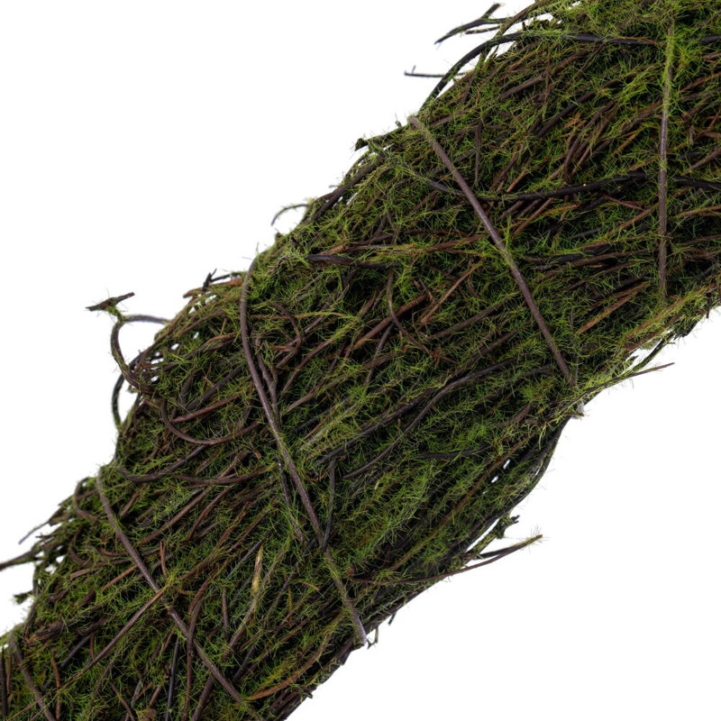 Vickerman 24"H Circular Twig Wreath. Made of natural twigs with a hint of artificial moss.