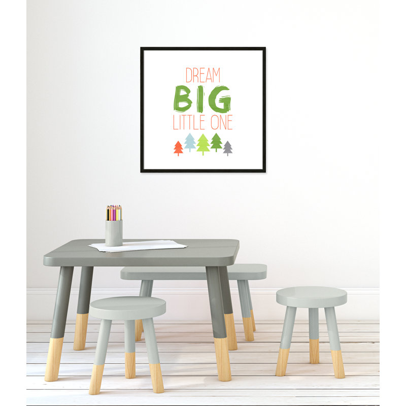 Dino Brave 2, art encadré, 26.5" H x 26.5" W x 1.18" D, Cadre boîte à grain de bois noir