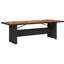 10 - Person Solid Wood Patio Dining Set Rectangular Table with Cushions Included