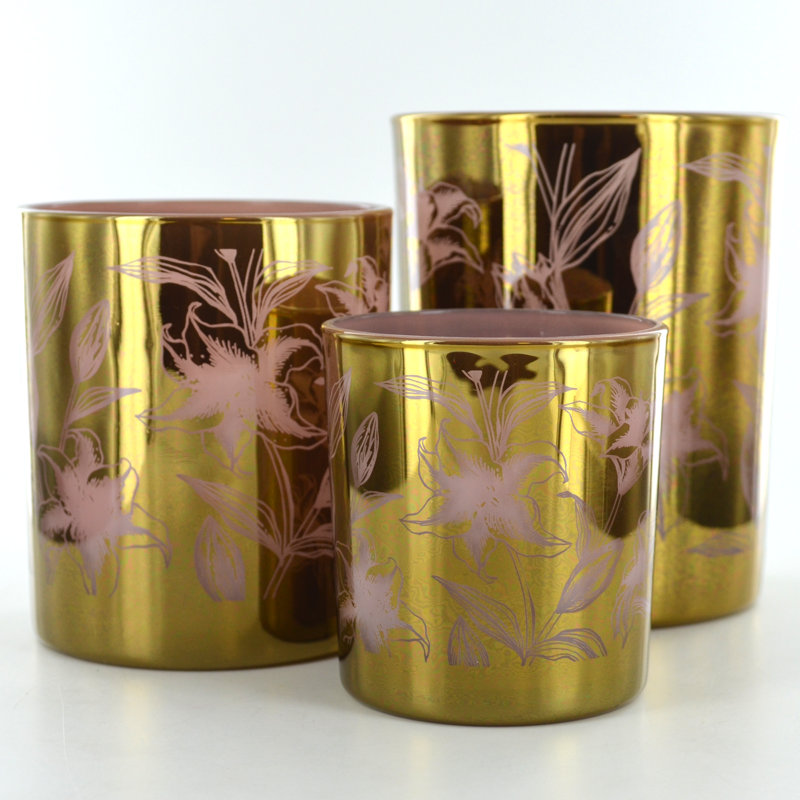 3 Piece Glass Tabletop Votive Holder Set