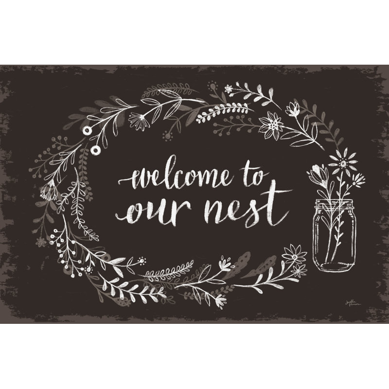 Our Nest I Black - Wrapped Canvas Print, 30cm H x 46cm W