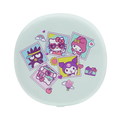 Hello Kitty And Friends Vacay LED Compact Mirror For Purse, Travel Makeup Mirror With 3X Magnification