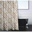 Rideau de douche simple à motif géométrique Leeward-1734629389