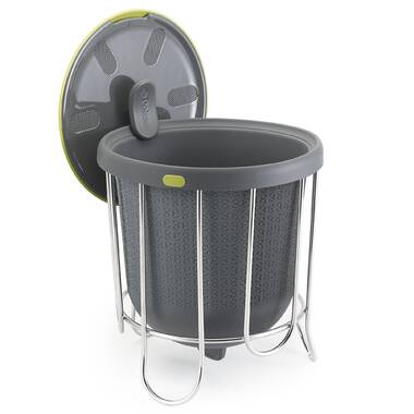 Collapsible Countertop Compost Bin with Lid - 1 Gallon Food Waste