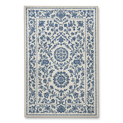 Tapis tissé orange traditionnel Mosso