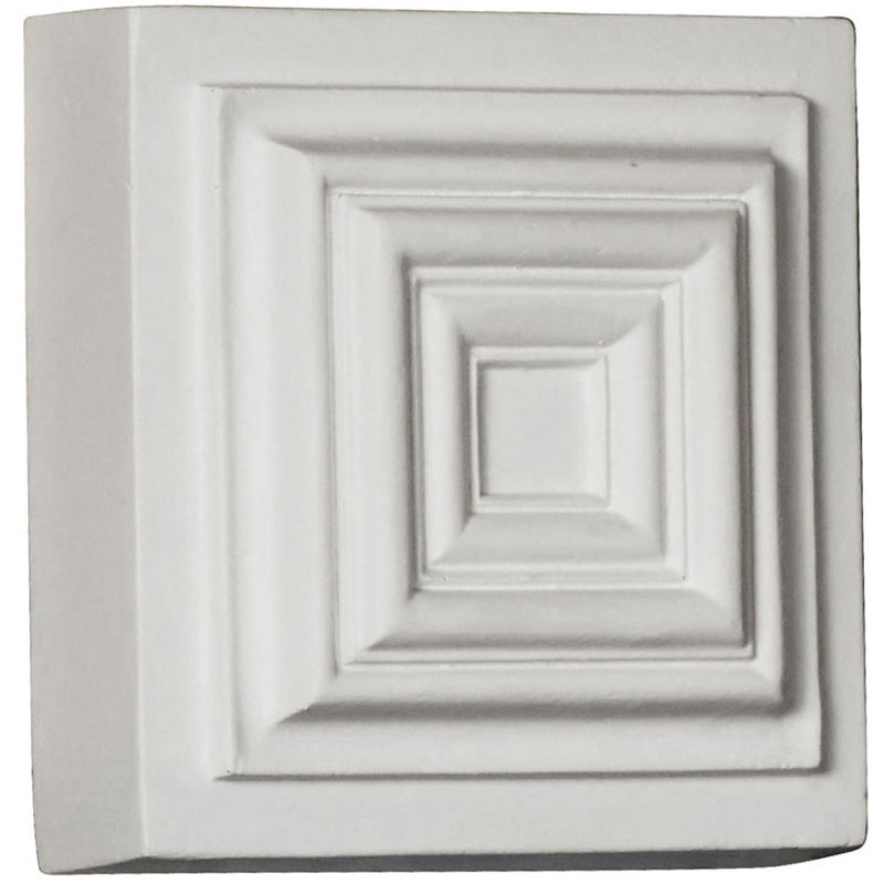 Rosette Leandros H 4,38 po x l 4,38 po x P 1,25 po