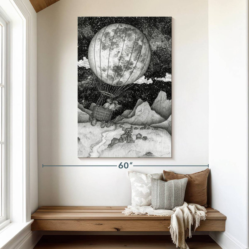 Mehar Moon Balloon, 51" H x 34" W