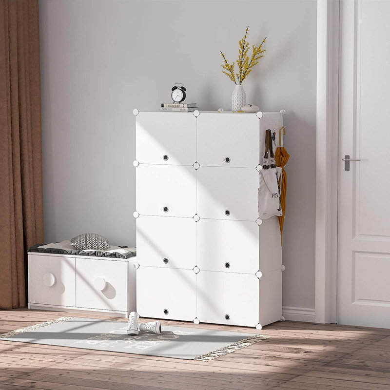 24 Pair Stackable Shoe Storage Cabinet