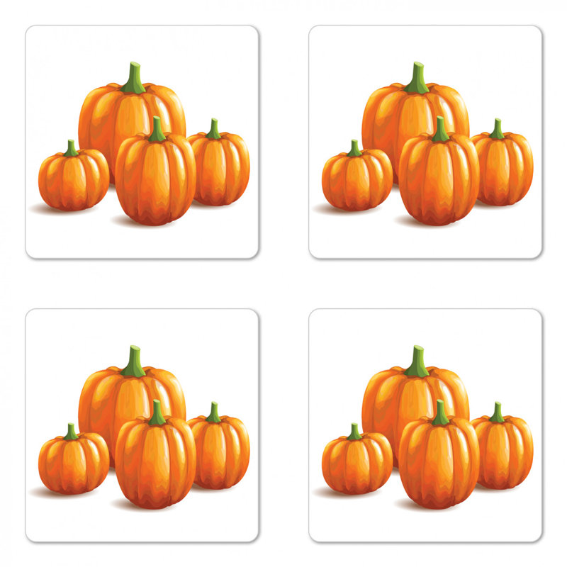 Sous-verre de citrouille d’automne