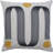 Hardin Geometric Feather Linen Throw Pillow