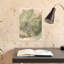«Earthy Green Abstract Abstract Modern Organic Wall Art Print»-1605100507