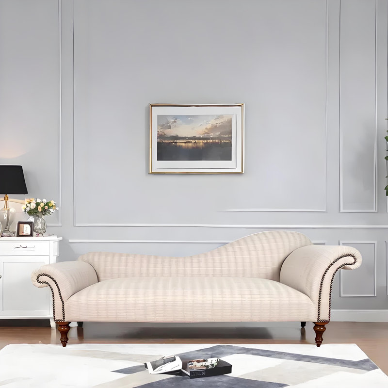 Chaise longue décontractée élégante et confortable, Orienté à droite, Beige