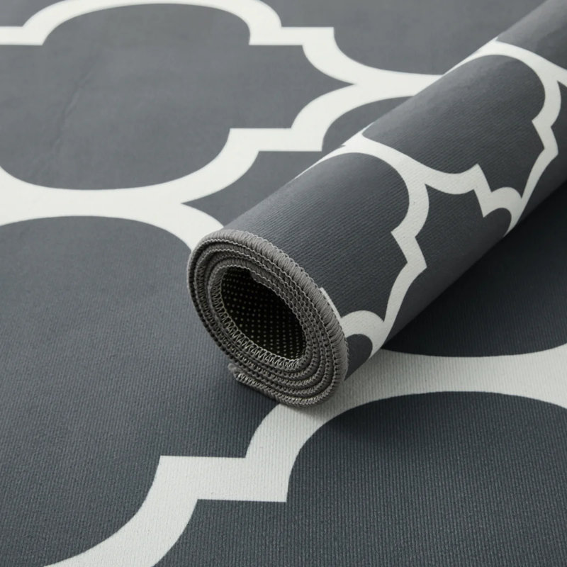 Demiah Abstract Machine Printed Area Rug, Rectangle 40 x 60 cm
