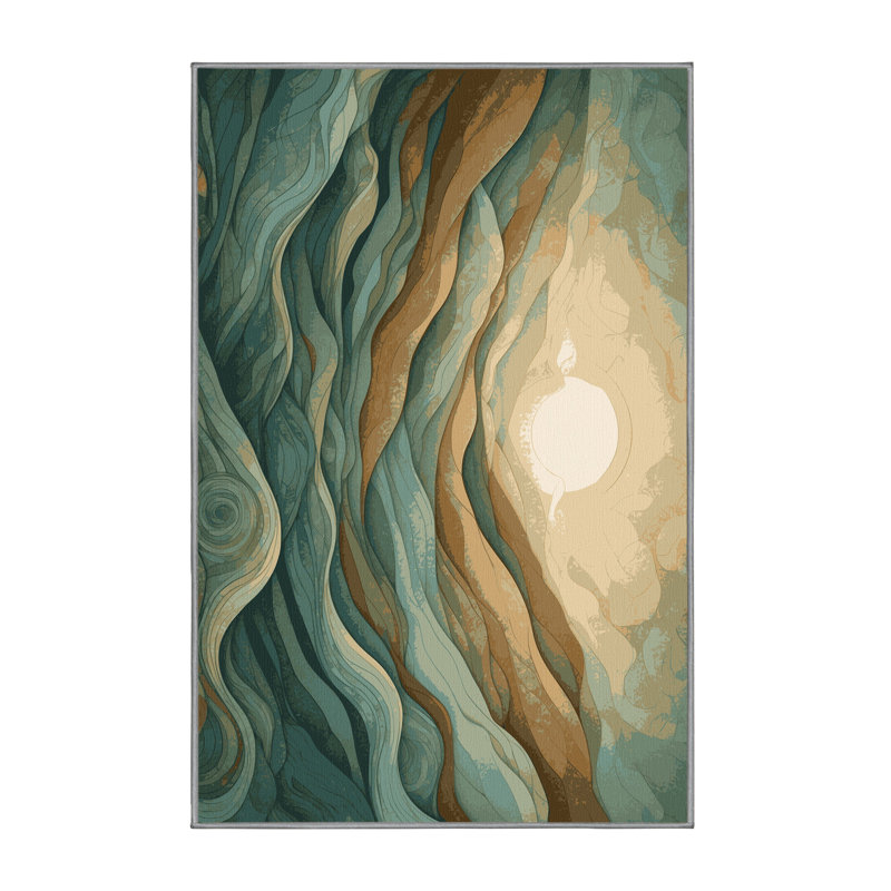 Nebula Glow Rug, Rectangle 5' x 8'