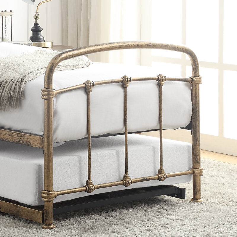 Corrado UK Single - DE 90 X 190 Cm with Trundle, Antique Bronze