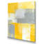 «Gray Meets Yellow Abstract Art», reproduction d'art sur toile-122164733-122164731