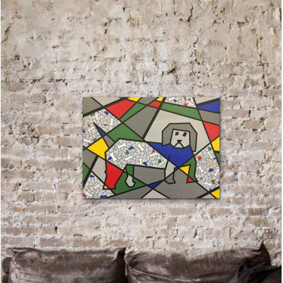 Anginette Look At You! Arent You The Cutest Little Puppy In The Whole-Wide World by Eddie Bruckner - Wrapped Canvas Painting