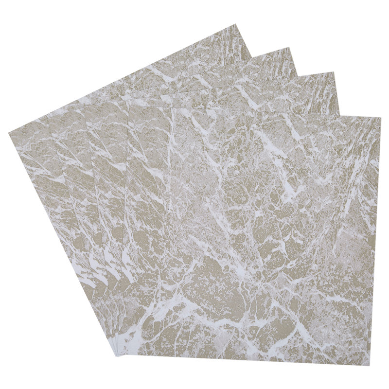 30Pcs Self-adhesive PVC Flooring Tiles Set, Grey