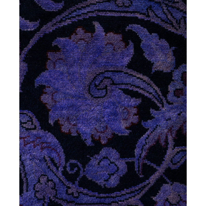 Overdyed One-of-a-Kind 9' 2" X 11' 10" Hand Knotted Area Rug