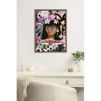 Reba by Inkheart Designs Framed Canvas Wall Art Print
