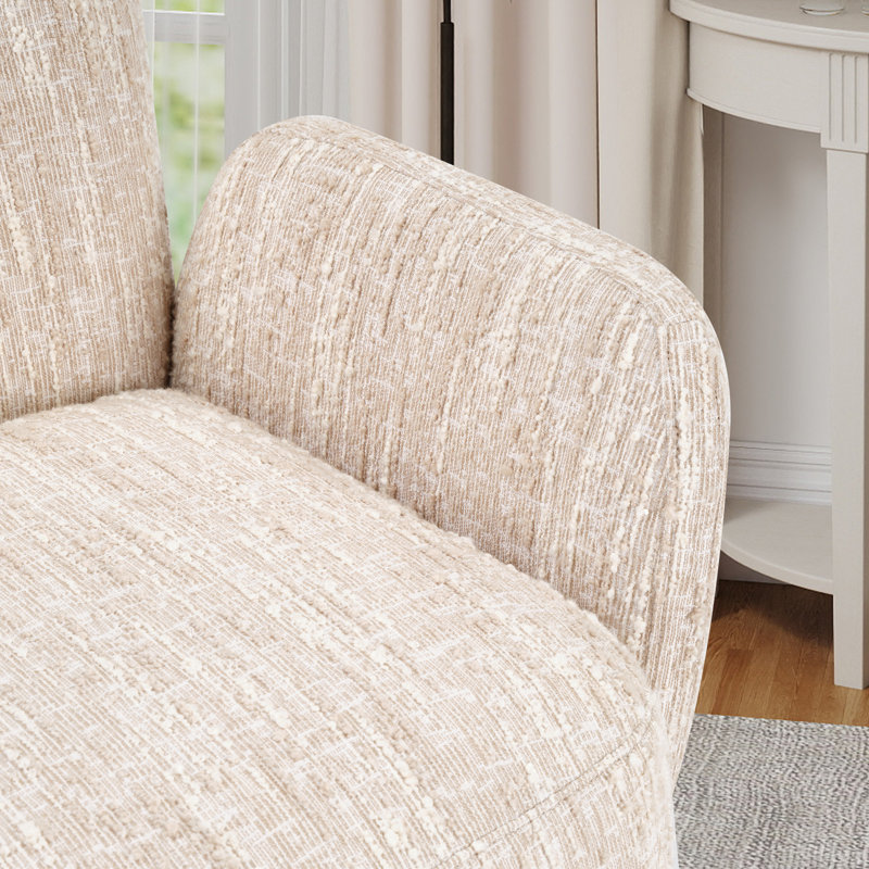 Ensemble de 3 fauteuils d'appoint pivotants 30,5 po de largeur, Beige