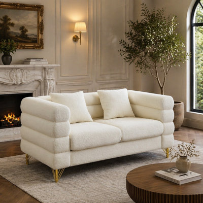 Canapé modulaire à assise profonde avec support lombaire et structure durable pour plus de confort
