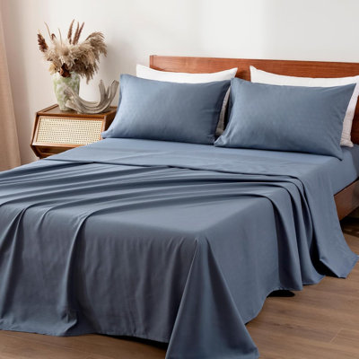 Sheet Set, Luxury Hotel Printed Honeycomb sheets with Deep Pocket