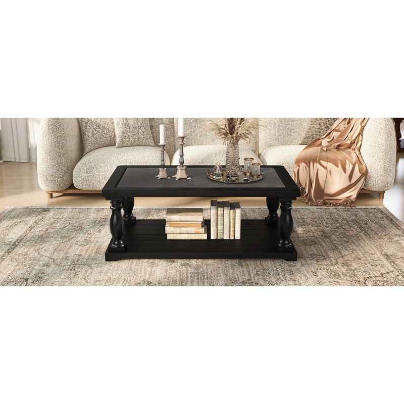 Table basse Farmhouse, Noir