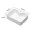 Lavabo de salle de bain rectangulaire en céramique blanche 19 po x 15 po