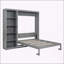 Grand lit escamotable mural avec tablettes-231557820