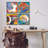 Collaged Urban Sports Balls 4 Pc Black Framed Giclee Art Set by Savannah Miler-1597470519-1597470517