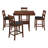 Carlson 5 Piece Counter Height Dining Set