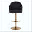 Tabouret de bar réglable en métal avec repose-pieds rond en métal - ensemble de 2-1419429553