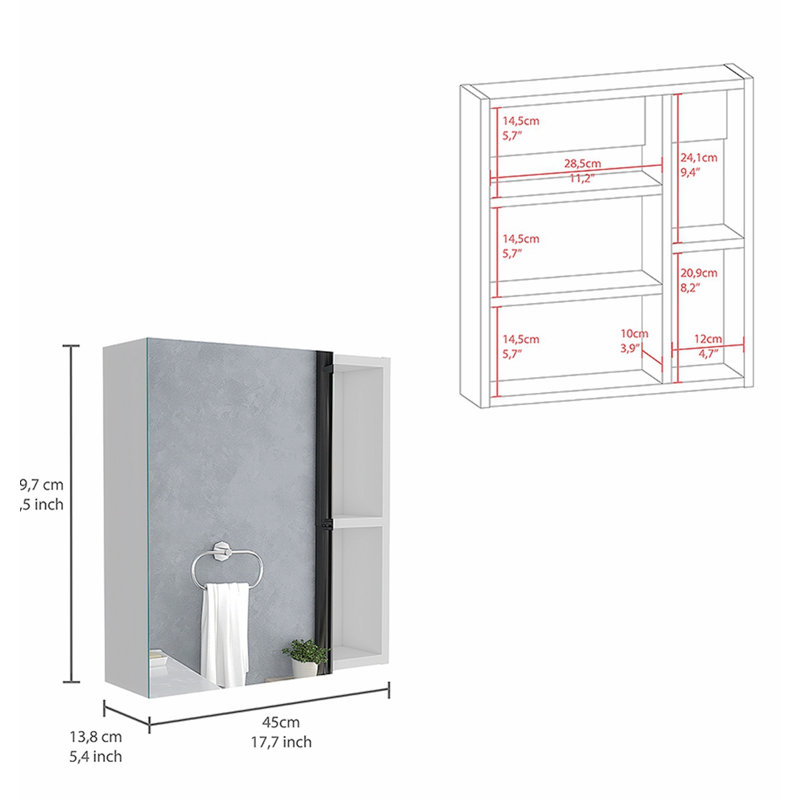 Cabinet décoratif, Blanc