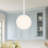 Blanco 1 - Light LED Unique / Statement Pendant-77452258