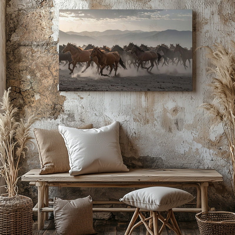 Toile, art mural Herd In Motion, H 9 po x l 12 po