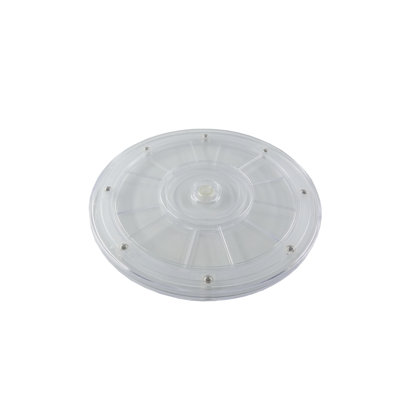 8" Clear Plastic Spinner Lazy Susan Turntable Organizer for Spice Rack Table Cake Kitchen Pantry