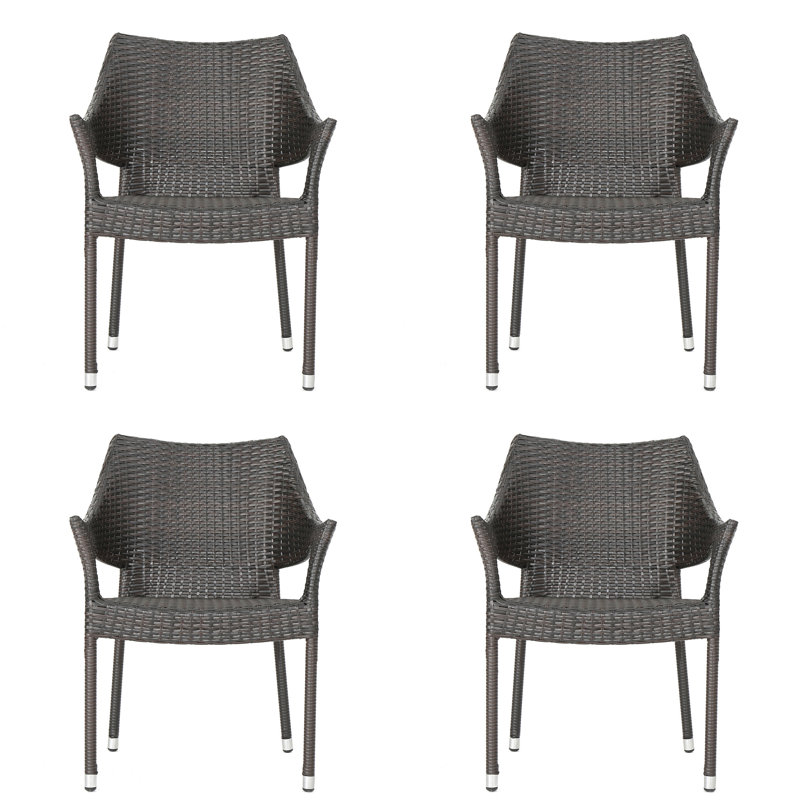 Chaise d'extérieur en résine, 52637,00MBRN KD MP4, 4, Brun