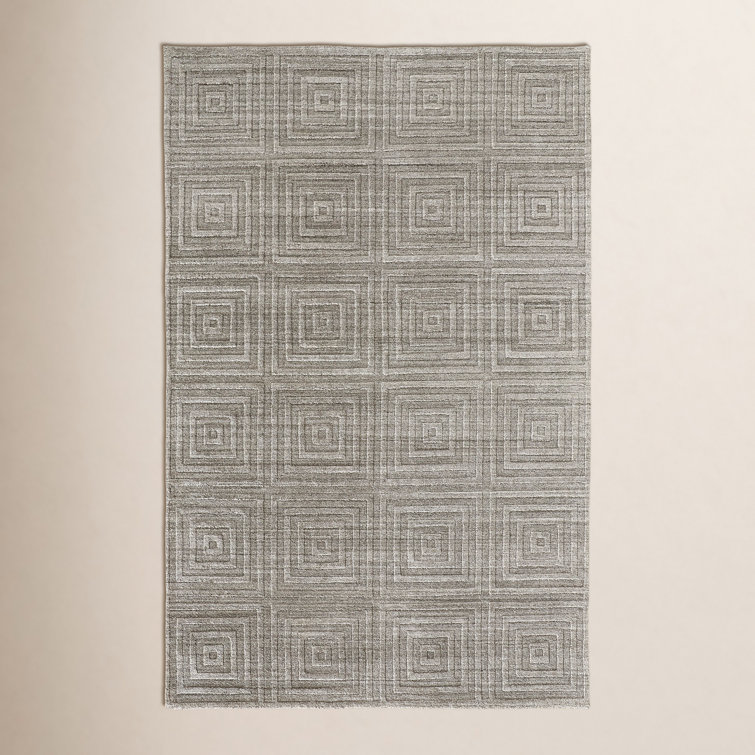 Kentoria Handmade Viscose Gray/Silver Rug