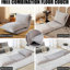 Plancher convertible multi-positions, mousse, fauteuil décontracté, crème antique, structure en métal, confortable dans les petits espaces