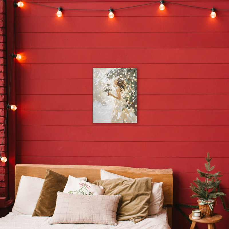 Toile de neige blanche et douce, design par LSR Design Studio, H 20 po x l 16 po