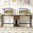 Rushali Metal Base Writing Desk-850742357