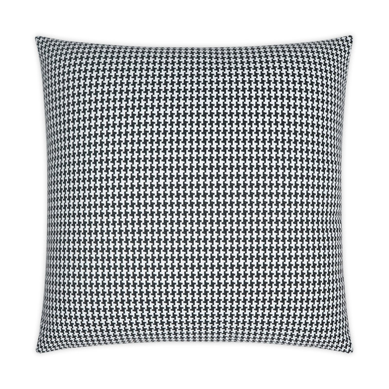 Bedford Indoor/Outdoor Pillow Cover & Insert, Black, Square 22"