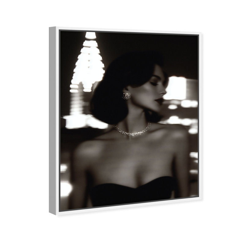 Shadow Queen III Print by Oliver Gal, 21" H x 17" W, White Floater Frame