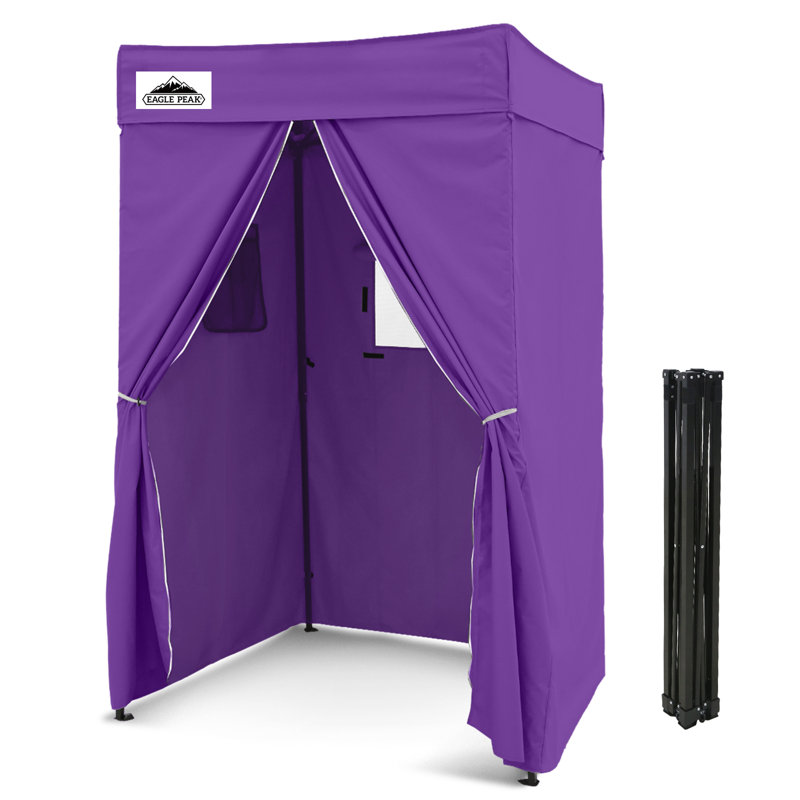 Auvent escamotable portatif en acier l 4 po x P 4 po, Mauve